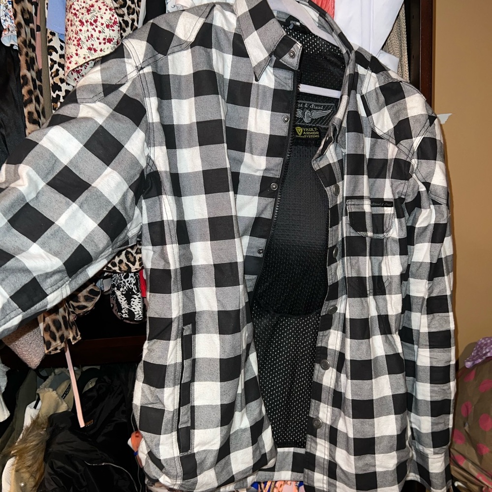 Mens padded motorcycle jacket